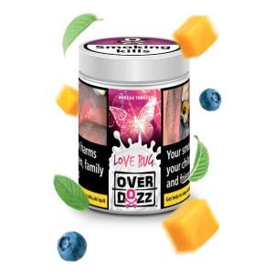 OverDozz Love Bug (Tropical Fruits and Mint) 200g Flavour
