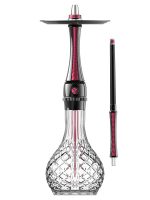 Maxx Royal Screw System Hookah- Ruby Black