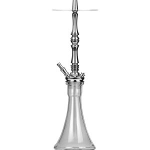 Moze Tradi L Standard Glass Shisha - SIlver