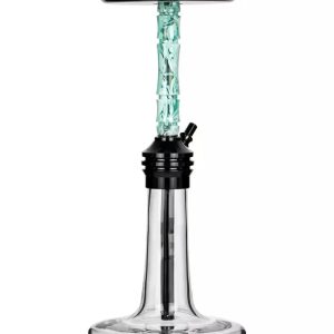 Moze Varity Lounge Black Clear Hookah - Wavy Mint