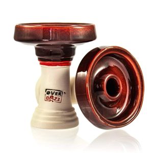 OverDozz Premium Phunnel Bowl G1 (Starbuzz Nar Compatible) - Green Red over White