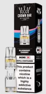 Al Fakher Mini 3k Refill Pods 20mg Flavour - Blue Razz Rush