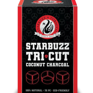 Starbuzz Tri-Cut Coconut Charcoal - 72Pcs